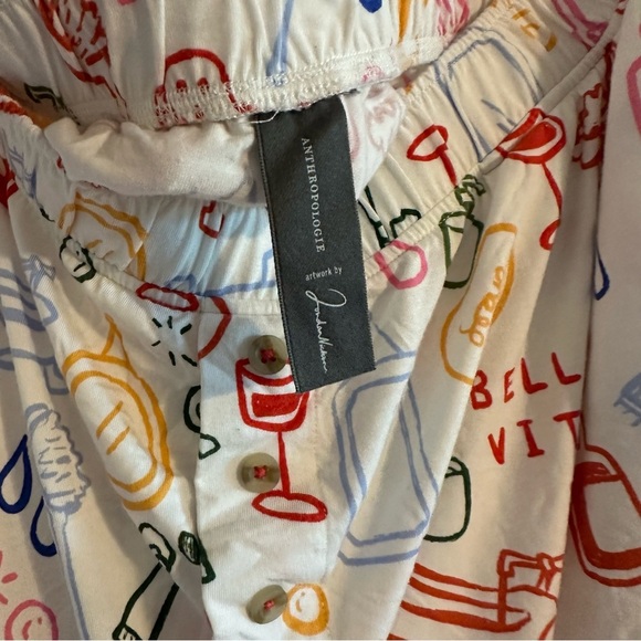 Anthropologie Jordan Nickson The Briar Piped Pajama Shorts - Picture 5 of 10